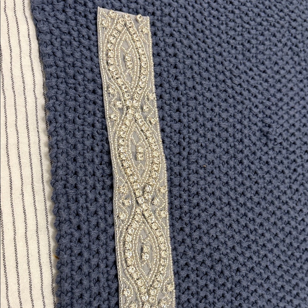 Elegant Silver Embellished Women's Belt